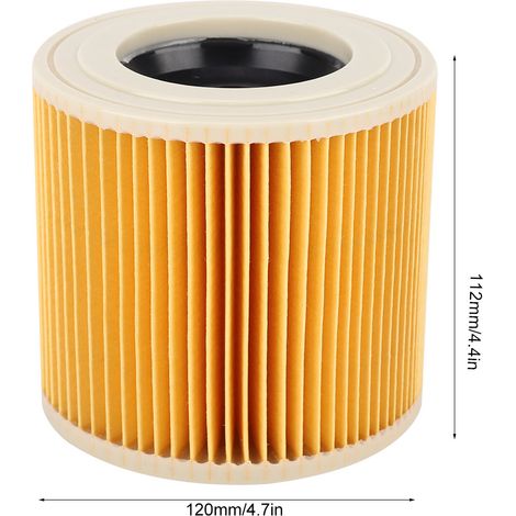Filterpatrone für Kärcher Staubsauger A2004, A2054, A2204, A2656, WD2.250, WD3.200, WD3.30 – Ersatzteil (1/5)