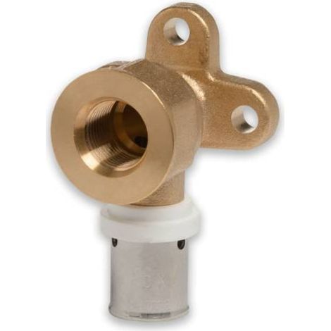 Selfio-Press Aluverbund Pressfitting Wandwinkel 16 x 2 - 1/3" - 39 mm TH + U Kontur DVGW