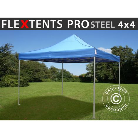 Pop up gazebo FleXtents Pop up canopy Folding tent PRO Steel 4x4