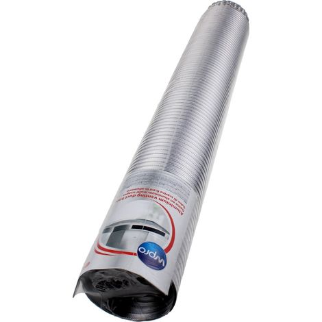 Wpro - tubo de desagüe aluminio flexible (ø 110mm x l 3m) - 484000008640 - 8015250404661