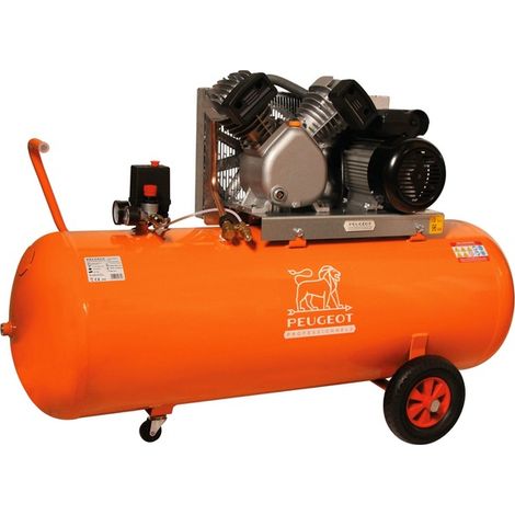 Compresseur à piston 2,2 KW -150 Litres -21 m3/h - 230V - Bicylindre en V - PEUGEOT PROFESSIONNELS - PCAP150VM21