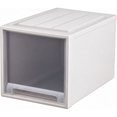 Boîte de rangement tiroir plastique transparent 45 x 30 x 23