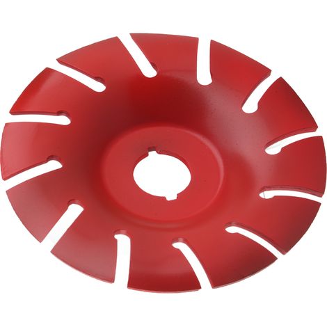 Disque à sculpter le bois, roue de façonnage 125 mm en acier inoxydable 12 dents, accessoire pour meuleuse d'angle rouge