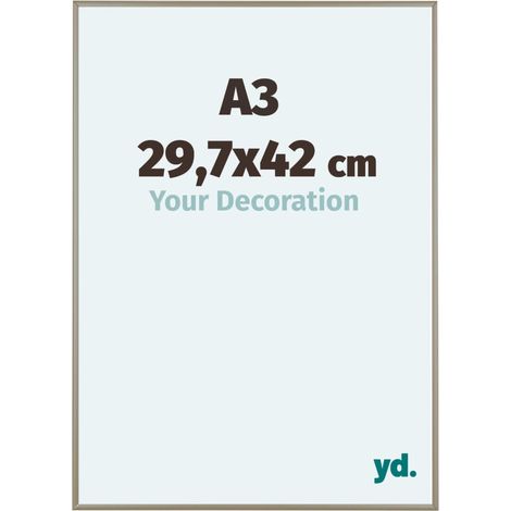 yd. - Cadre photo A3 29.7x42 - Champagne - Aluminium - Kent