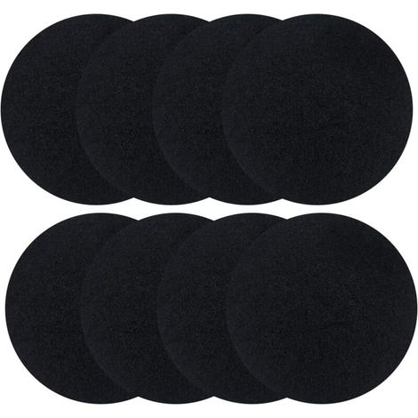 8 Pièces Filtres Compost Ronds, Filtres à Charbon Actif Filtre Anti-Odeur pour Poubelles à Compost Ronds, Convient aux Poubelles Jusqu'à 17 cm (1/5)