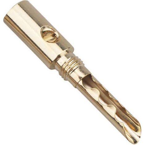Connecteurs de câble d'enceinte plaqués or 5 mm, fiches bananes HIFI DIY pour installation électrique, lot de pièces pour montage audio (1/4)