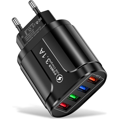 chargeurChargeur de voyage multiport 5 V/2,4 A 4 USB, nouveau modèle Butterfly, chargeur domestique Argentine[P016] (1/4)
