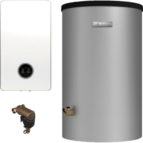Bosch Brennwert-Standardpaket Condens Bopa ST GC78-012, 7800i W, 24kW, Speicher W 120-5 O 1 A 115L, Schlammabscheider DN 25 (1/2)