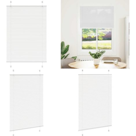 vidaXL Plissee Weiß 95x100 cm Stoffbreite 94,4 cm Polyester (1/5)