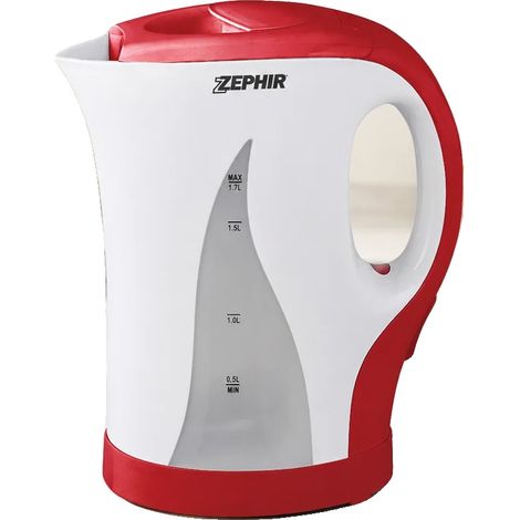 Bollitore elettrico, capacità 1,7 litri, potenza 2200 W, colore bianco. (1/2)