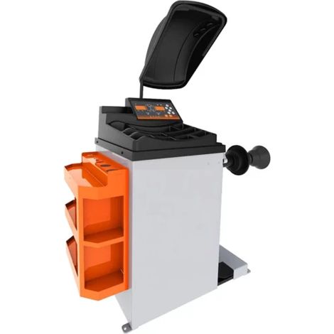 Équilibreuse de roue automatique – 8 programmes d'équilibrage – Précision 1g – Diamètre jantes 10"-24" – Puissance moteur 0,25KW – Temps équilibrage 10s – LEO