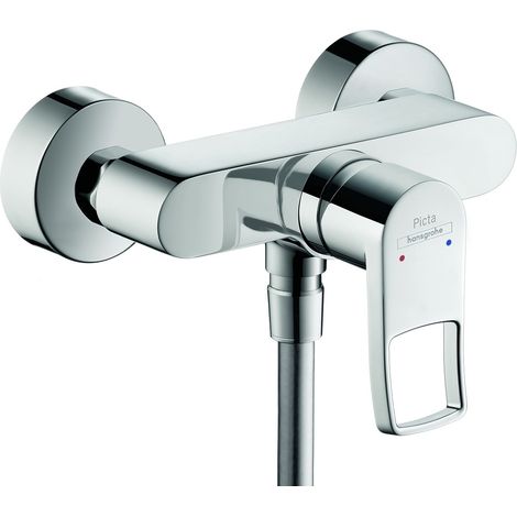 Mitigeur monocommande pour douche Picta en saillie, chromé sécurisé