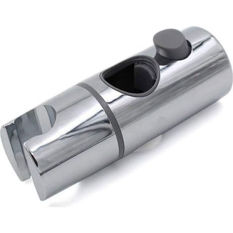 Support douche réglable - Rotation 360 degrés Compatible barre 22 mm - Ajustement angle douche - ABS chromé (1/5)