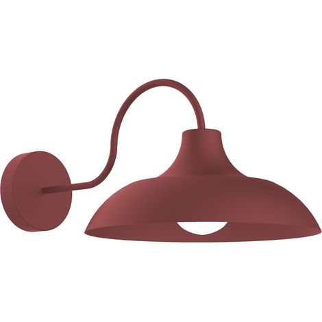 LUMICOM  PARIGINA Applique, 1X E27, max 42W, metallo, rosso cowhide, D.30cm