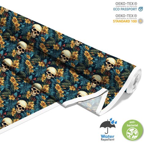 TESSUTI DECORATIVI PER ESTERNI OXFORD - Motivo Teschio I DX4183 (1/5)