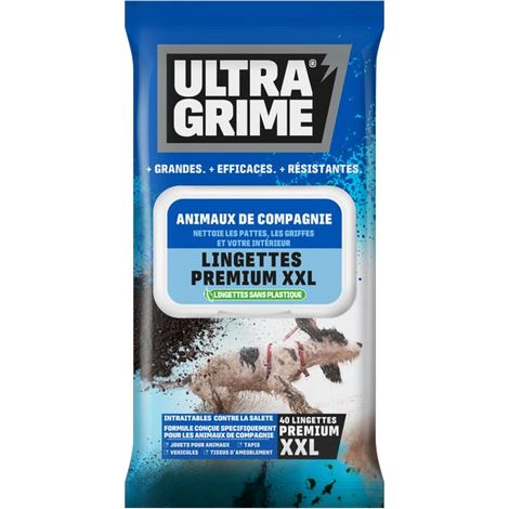 Lingettes Animaux de Compagnie boite de 40 UltraGrime