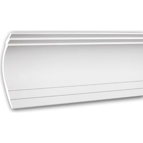 Cornisa 150271F Profhome Perfil de estuco Moldura flexible Moldura decorativa diseño moderno blanco 2 m