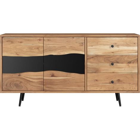 Aparador de madera maciza de acacia y metal - Alabama