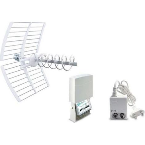 Kit antenna con alimentatore e amplificatore Fracarro Kit 10 5G 217975