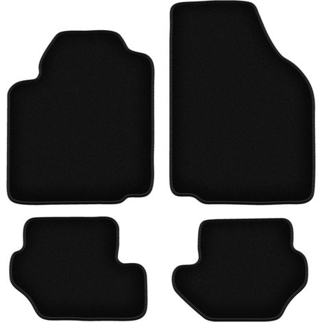 Tappetini BASIC in velluto nero per: Ford Fiesta MK3 hatchback (1989-1996) (1/5)