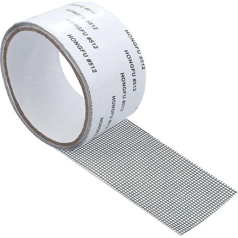 Ruban adhésif noir pour réparer les moustiquaires (5 cm x 2 m). (1/5)
