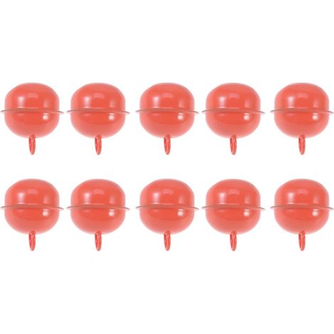 50pièces Mini Cloches Métal Peintes Orange Décoration Noël DIY Grelots Colorés pour Bijoux Fête et Accessoires Artisanaux (1/5)