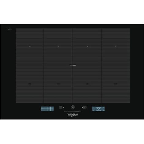 Whirlpool – Plaque induction 8 feux 7400W – Largeur 770mm – Intégrée avec zone à induction – Contrôle en haut devant (1/5)