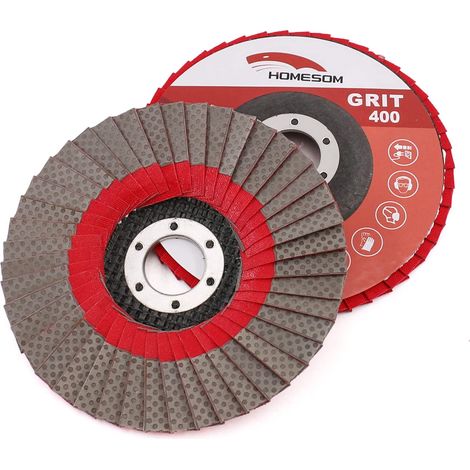 5 pouces 1 pc 400 meules à grain disque abrasif de ponçage à lamelles pour meuleuse d'angle tampon de ponçage diamant (1/5)