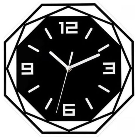 Moderne Acryl-Wanduhr, Wohnzimmer-Wanduhr, geräuschloser Wecker für die Heimdekoration, Wandwecker (1/5)