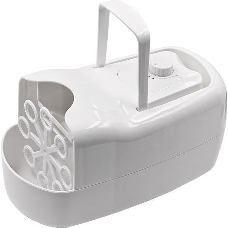 Machine à Bulles Professionnelle pour fêtes de Mariage Fabricant de Bulles Automatique Portable pour l'extérieur (Blanc)