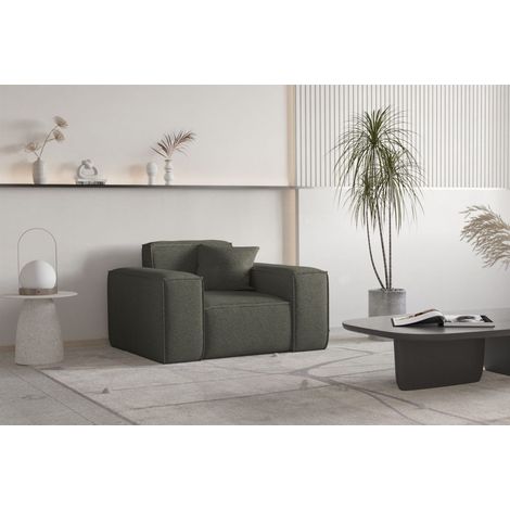 Sessel Designersessel CELES PREMIUM in Stoff Ascot Bukla Moosgrün (1/3)