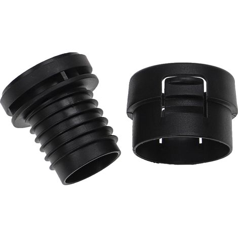 vhbw set di riparazione tubi aspirapolvere da 2 pzz. compatibile con Miele S382, S384, S380, S381 aspirapolvere - Manutenzione tubo flessibile, nero