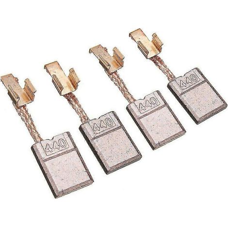 Lot de 4 balais de charbon pour perceuse à percussion sans fil Makita DTD146 DHP456 DHP458 BHP456 BDF446 BHP454 CB440 (1/5)