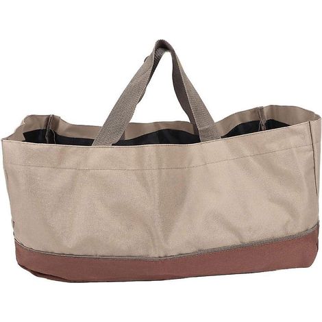 Sac à bûches portable en tissu Oxford grande capacité, idéal pour les cheminées - Sac de transport pour brindilles et branches (1/5)