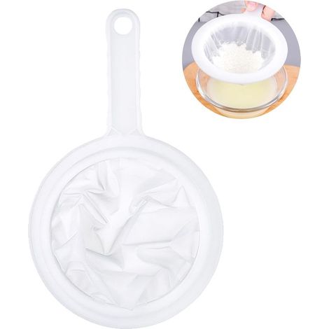 Alimentaire Filtre, Nylon Tamis Fin Avec Poignée 100 Mesh Tamis Cuisine, Tamis Cuisine Plastique Pour Jus Lait Café (1/5)