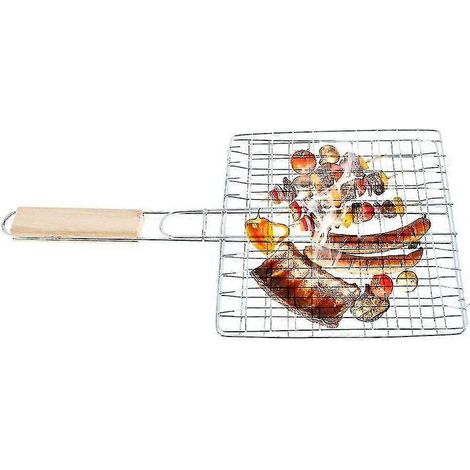 Panier à griller en acier inoxydable, panier à griller pour barbecue, machine à poisson (1/4)