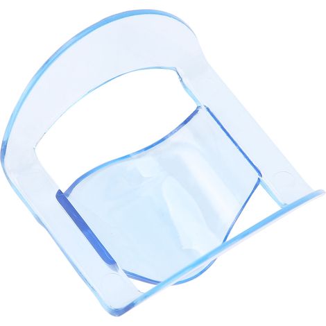 Ouvre-bouche professionnel pour dents antérieures, rétracteur de joue dentaire portable, outil de soins buccaux, transparent bleu (1/5)