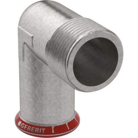 Geberit Mapress raccord en acier C avec filetage mâle et extrémité à emboîter, DN 15, dø 18 mm, 21933 (1/2)