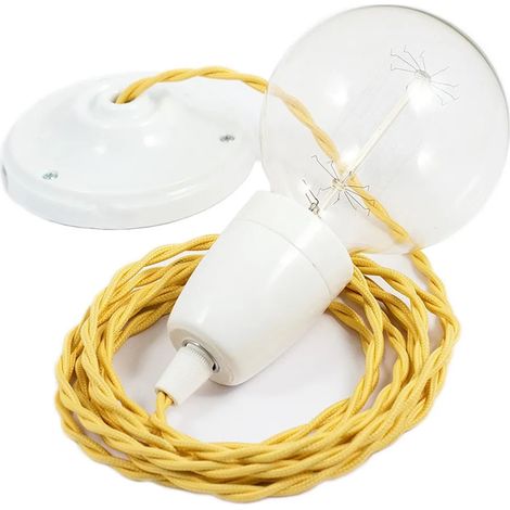 Pendelleuchte creative-cables tm10 70W 220-240V gelb (1/3)