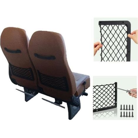 2 Pièces Filet Rangement pour Voiture, Filet Coffre Voiture,Organisateurs Rangement Coffre, Multifonctionnel Sac Pocket [167] (1/4)