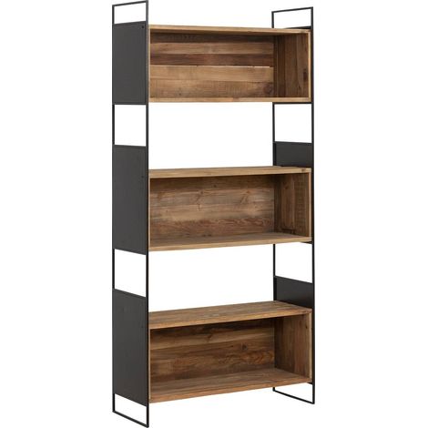 Bibliothèque en bois recyclé 90 cm Blaise (1/5)