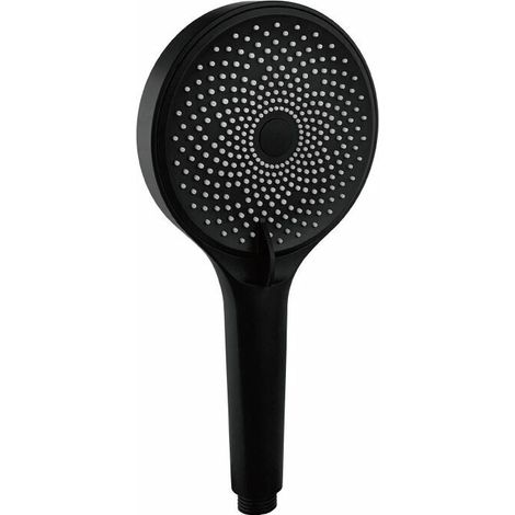 Shower head, large hand shower Hand shower head with removable, premium shower jet. (black) (1/4)