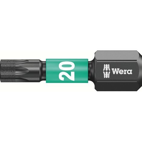 2 - Embout Visseuse - Torx TX 20 - Acier Trempé - Pour Visseuse À Choc - Noir Et Vert - 25 mm (1/5)