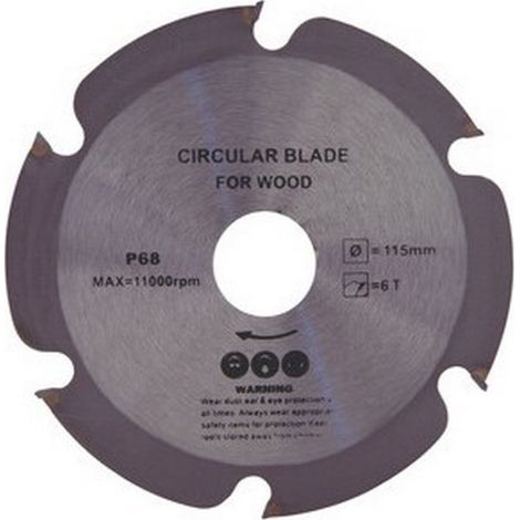 DISQUE À TRONÇONNER POUR BOIS ECEF Ø 115 mm