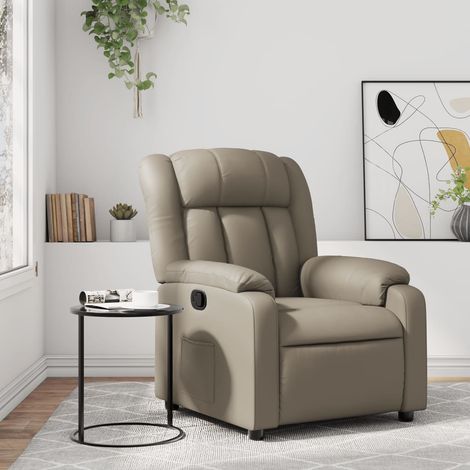 Fauteuil inclinable-Chaise de relaxation-Fauteuil Relax Cappuccino Similicuir 873603 (1/5)