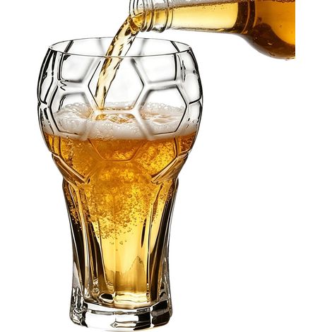 Fußball-Trinkglas 60 cl Glas in Ballform – für Papa, Freund, Zuhause, Bar, Restaurant, Grillpartys, Familienfeste, Treffen mit Freunden (1/3)