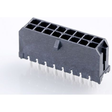 Molex Einbau-Stiftleiste (Standard) Polzahl Gesamt 16 Rastermaß: 3 mm 430451612 1 St. Tray