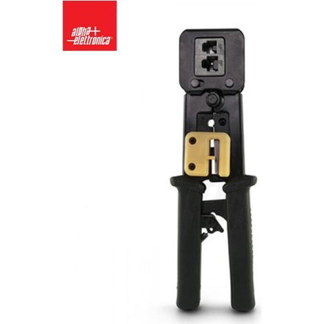 Pinza per connettori RJ11-RJ12-RJ45 passante
