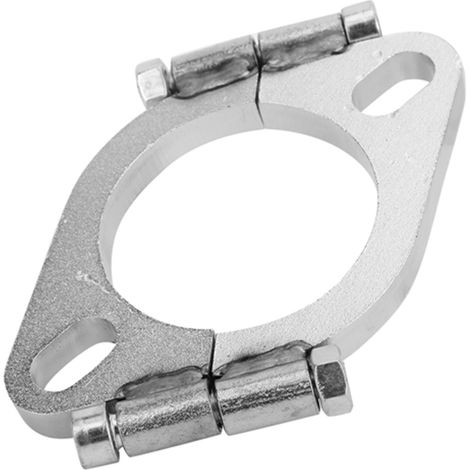 Bride d'échappement en acier de 2,5 pouces (63 mm), type ovale plat fendu, pièces de réparation et de remplacement. (1/5)