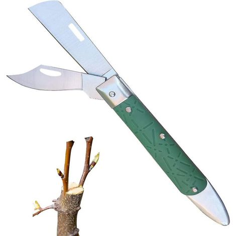 Couteau à greffer pliant en acier inoxydable pour le jardinage et l'horticulture (1/5)